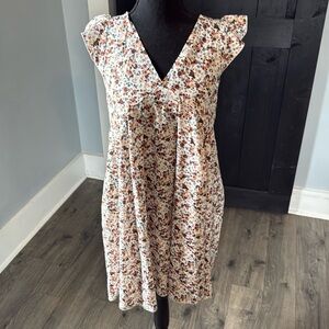 SHEIN Floral V-Neck Dress